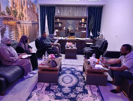 زيارة مدير إدارة ضمان الجودة وأعضاء مجلس الجودة بالجامعة إلى كلية التقنية الطبية